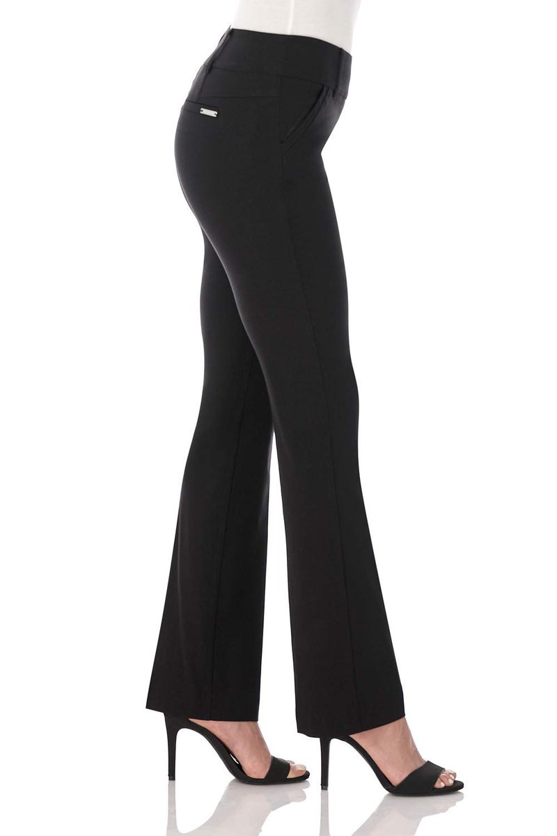 Rekucci Women's Ease into Comfort Classic Bootcut Pant w/Tummy Control (16, Black) - Image 2